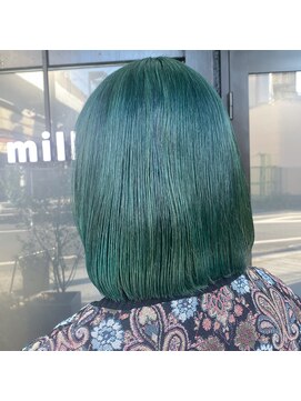 ミル 今治(1003 mille IMABALI) ペールグリーン/マットカラー/オリーブカラー/ミディアムヘア