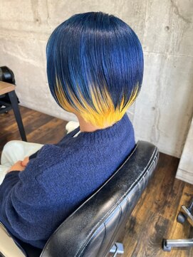 ガルボ ヘアー(garbo hair) #ガルボ#ハイトーン#エクステ#ブリーチ#プルエクステ#10代#20