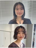 tas似合わせカット before&after 【くしゃボブパーマ】