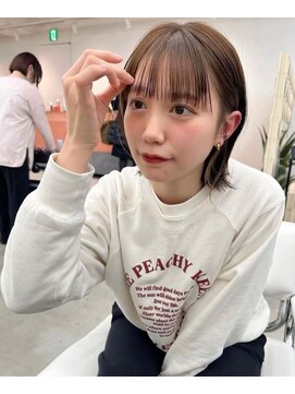 ヘアークローバー(hair Clover) 【@narumi_short】切りっぱなしボブ/ブラウンカラー