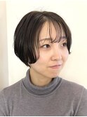 ニュアンスパーマショートカットショートパーマ楽ちんヘア銀座