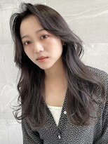 ソヨン 金山店(SOYON)&nbsp;ロングレイヤー/アッシュグレー/小顔顔周り/くびれ巻き