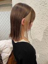 マジコ 下北沢本店(Magico)&nbsp;ダブルカラーインナーカラーホワイトベージュケアブリーチ