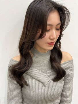 アミー 駒澤(Ammy komazawa) #切りっぱなしボブ #前下りボブ #顔周りレイヤー #小顔カット