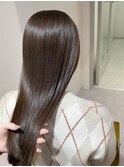 30代40代赤みのないオリーブベージュ髪質改善酸性ストレート