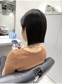 ヘイリーボブ艶髪ボブ黒髪ボブ