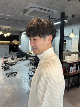 ザ シーワークス(THE Cworks) メンズパーマ/マッシュショート/ゆるスパイラル/ウェーブヘア