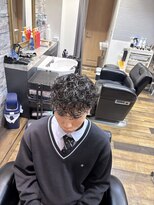 バーバーブロス(BAR BER bro's)&nbsp;プードルパーマ/浦安/理容室/メンズパーマ/スパイラルパーマ