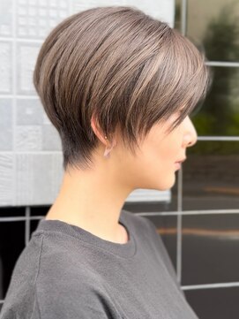 マックス フォー ヘアー(MAX FOR HAIR) 丸みショート×透明感ベージュ◎