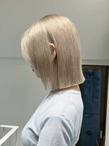 ラック 表参道(LUCK)&nbsp;ホワイトグレージュ/ケアブリーチ/ブリーチ/表参道/原宿