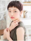 表情クールに…大人かわいい黒髪ベリーショートA2上尾20代30代