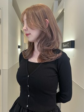 リノ(RLINO) 【名古屋/栄】レイヤーカット/ブリーチ/ミルクティーベージュ