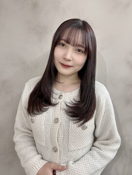 カシスラベンダー×レイヤースタイル