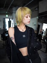 ギークス(GEEKS)&nbsp;【GEEKS渋谷】レイヤーボブ/デザインカラー/ハイトーン/前髪あり