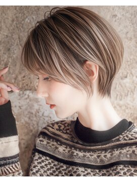 カライング(ing) 大人ショートボブ丸みショートカットマッシュショート前髪あり