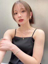 ソヨン 栄店(SOYON)&nbsp;イメチェン/クールショート/脱白髪染め/前髪/シャンパンベージュ