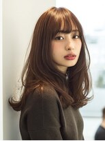 ダル 渋谷/表参道(DAL.)&nbsp;ハッシュカットバタフライカットダークブラウンカーテンバング