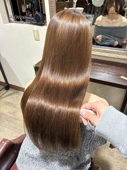 ヘアー アンド ビューティー リル(rille)の写真/巻ける縮毛矯正で思い通りのスタイルが簡単に仕上がる◎癖毛やうねりでお悩みの方は是非お任せ下さい！