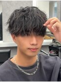 ツイストスパイラル/スパイラルパーマ/メンズ/眉毛