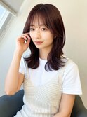 夏カラー◎レイヤーカットロング艶カラー大人可愛い似合わせ