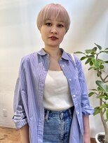 ワンエルディーケーヘアー(1LDK hair)&nbsp;ピンクベージュ×マッシュショート