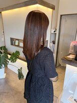 ソア(soa.) ハイライトでオレンジベージュカラー