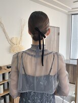 ウル 岡山駅店(ULu.)&nbsp;結婚式ヘア二次会ヘア編みおろしカチモリシニヨン岡山ヘアセット