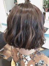 パール ヘアメイク(Pearl hairmake) 前下がりグラボブ