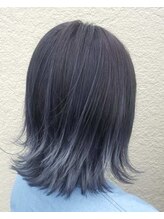 アッシュ 南行徳店(Ash)&nbsp;【外国人風バレイヤージュ】ブルーシルバー