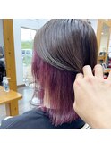 外ハネ×インナーヴァイオレットカラーカラー