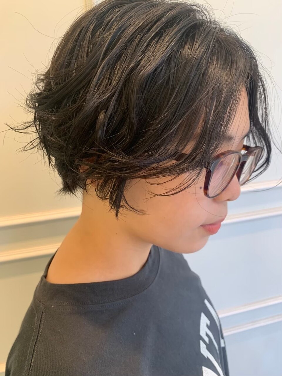 ハンサムショートゆるふわパーマ：L180512460｜アッシュ 久我山