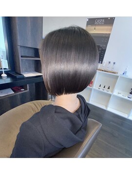 アールサロンプラスキャスパ 自由が丘(Rrsalon+CASPA) ミニボブ/切りっぱなしボブ/大人ボブ/肩上ボブ/髪質改善Tr