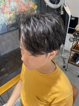 ルフ ヘアーデザイン(ruf hair design) 無造作ニュアンスパーマ風センターパート