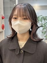 サンク 原宿 表参道(cinq)&nbsp;デザインカラー前髪インナーカラーベージュカラーブリーチカラー