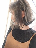 ランプ ヘアー(lamp hair)&nbsp;【lamp尾崎】透明感◎グレーベージュ外ハネBOB