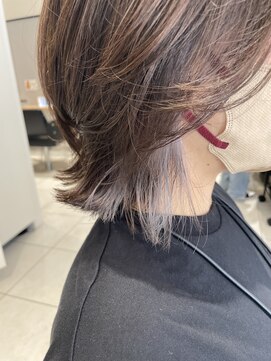 フラミューム 富士(flammeum) インナーカラーぱっつんボブ【富士】