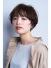12.【白髪染め限定】カット+頭皮につけないケアカラー+髪質改善Tr ￥17,500