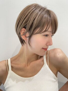 トルネード(TORNADO) 外国人風ショートヘア ハイライト アッシュベージュ t712