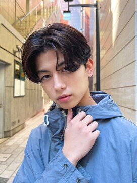 ガーデン 銀座(GARDEN) 艶センターパートニュアンスパーマカルマパーマダークアッシュ