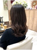 外ハネくびれミディ/セミディ/コテ巻きパーマ/くびれパーマ