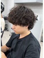 スキル 池袋(SKILL)&nbsp;波巻きパーマ×前上がりウルフ