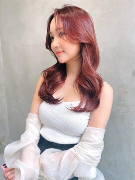 エイミー(Aimee) Aimee 町田　カシスレッド×ニュアンスミディ