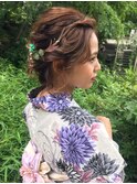 浴衣着付　＆　シニョンStyle hair