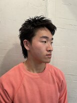 ビーバイエイトジェンツ(Bee by EIGHT GENTS)&nbsp;ブルーブラック/スペインカール/スパイキーショート/心斎橋