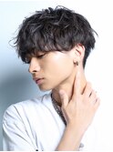 シャドウパーマ 刈り上げマッシュ
