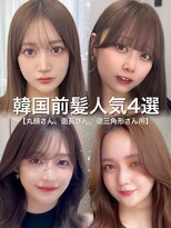 プラチナ(PLATINA)&nbsp;顔周りカット韓国ヘア前髪カット髪質改善レイヤーカット丸顔面長