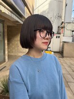 アース 高円寺店(HAIR & MAKE EARTH)&nbsp;顔まわり可愛いミニボブ♪  【@mppp_32485】