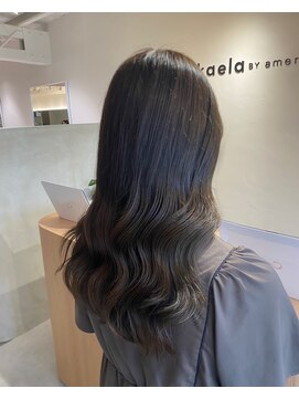 カエラ(kaela) 【kaela村上】オリーブグレージュ/髪質改善/ブリーチなしカラー