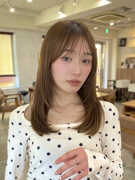 ガーデン 渋谷(GARDEN) ミディアム 顔周り レイヤーカット 似合わせ 暖色カラー