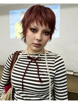 レコ 渋谷(LECO)&nbsp;カシスボルドーハイトーンショートレイヤー